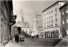 Moosburg, Oberer Marktplatz um 1960