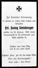Fanny Steinberger, 1945