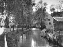 Moosburg, Burgermhle, Grichtmaier-Mhle, um 1940