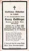 Sterbebildchen Georg Gei�linger, *1899 †1946