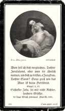 Sterbebildchen Maria Schmid *1906 †1928