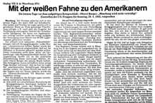 Mit der wei�en Fahne zu den Amerikanern (IV), MZ 1982