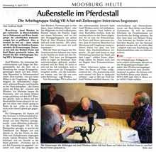 Au�enstelle im Pferdestall - Arbeitsgruppe Stalag VII A hat mit Zeitzeugen-Interviews begonnen, MZ 4. April 2013