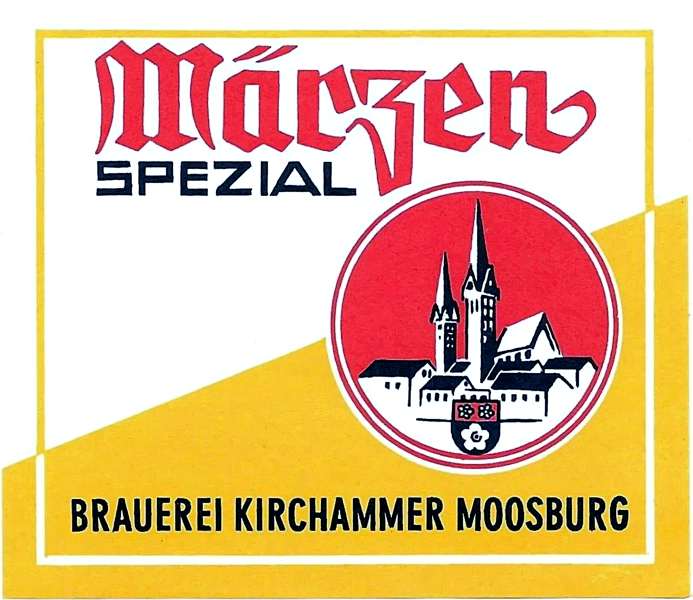 Moosburg, Kirchammerbr�u, Flaschen-Etikett