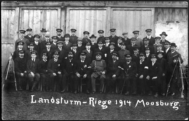 Moosburg. Landsturm-Riege 1914
