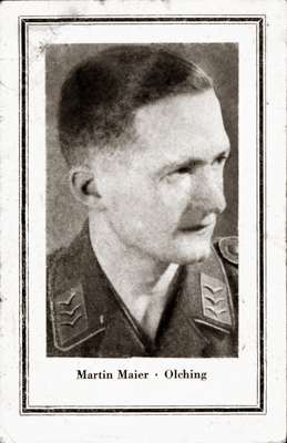 Sterbebildchen Martin Maier, *30.09.1918 †30.03.1944