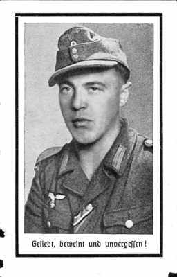 Sterbebildchen Mathias Scheierl *1920 †07.06.1944