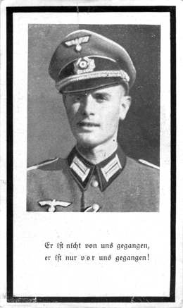 Moosburg Sterbebildchen Karl Lampl, 1942