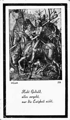 Sterbebildchen Oberst Heinz Geerkens *16.09.1893 †24.01.1944