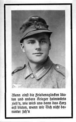 Sterbebildchen Klemens Offenberger *23.10.1923 †18.02.1945