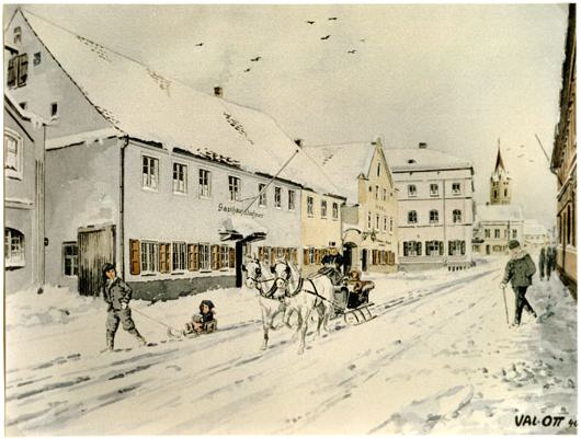 M�nchnerstrasse, Gasthaus Buchner, Valentin Ott 1940