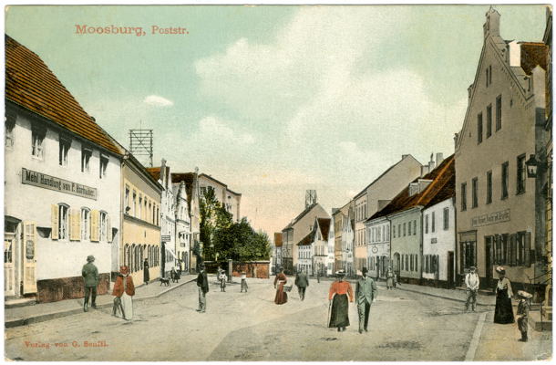 Poststrasse, heute Weingraben, Postkarte vom 21. November 1907