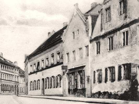 Moosburg, Weingraben, Ausschnitt Postkarte um 19120