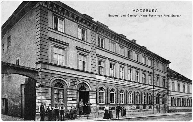 Brauerei und Gasthof Neue Post, um 1907