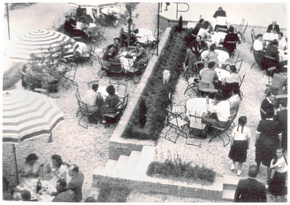 Moosburg, Rosenhof, Rosengarten 1950