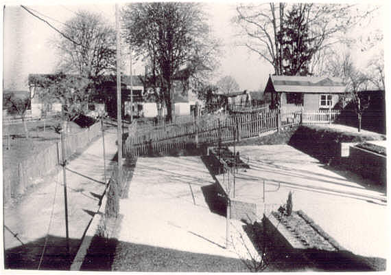 Moosburg, Rosenhof, Rosengarten 1950