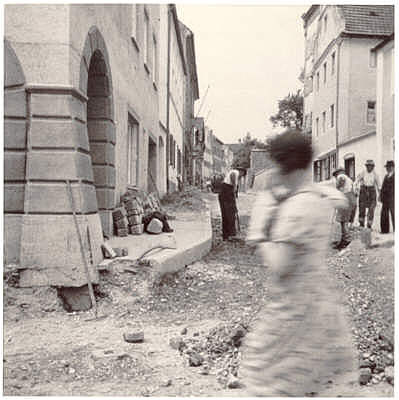 Moosburg, Weingraben, Fertl-Eck, Baustelle 1936