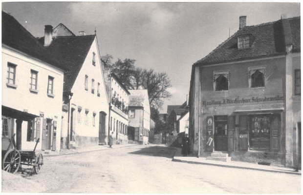 Moosburg, Gries / Landshuterstrasse zum Weingraben, um 1920