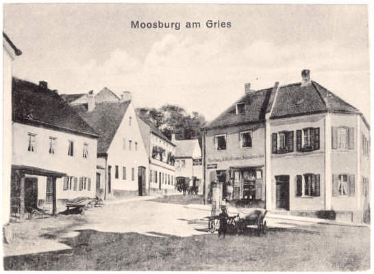 Moosburg, Auf dem Gries, Postkarte 1900