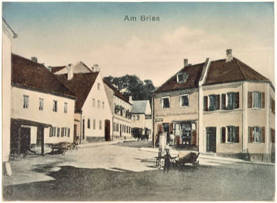 Moosburg, Auf dem Gries, Postkarte 1900