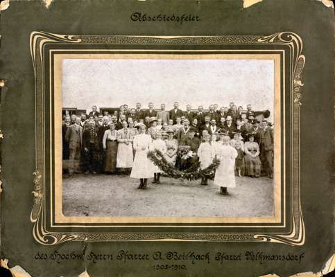 Abschiedsfeier von A. Beilhack, Pfarrer in Volkmannsdorf von 1905 bis 1910