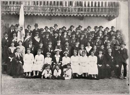 Fahnenweihe Kriegerverein Volkmannsdorf 12. Mai 1921