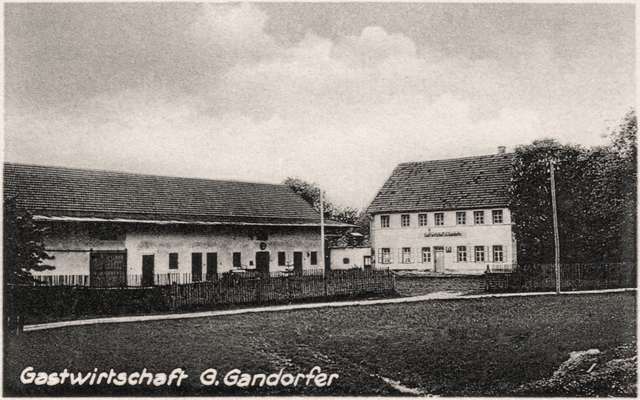 Gastwirtschaft Georg Gandorfer, Ausschnitt Postkarte 1935