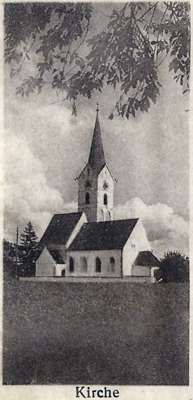 Gru� aus Volkmannsdorf und Isareck, Ausschnitt Kirche