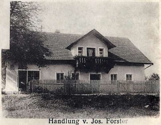 Postkarte um 1920, Ausschnitt Handlung von Josef Forster
