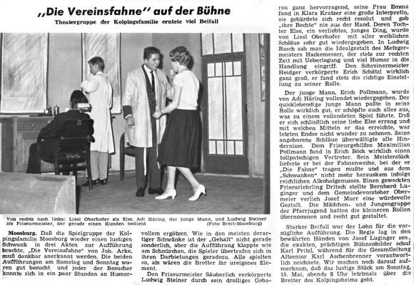 KGV Theater 1960  �Die Vereinsfahne�