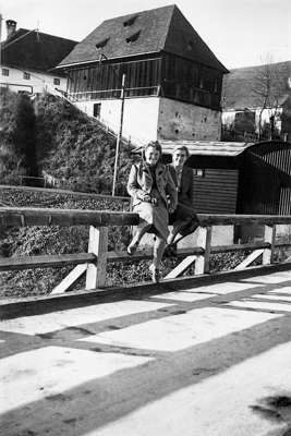 Blick von der Br�cke zum Ligeter-Stadl