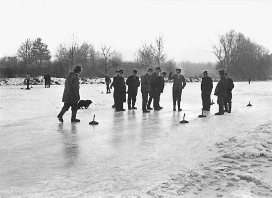 Volkmannsdorf Winter 1961, Isar und Amper sind zugefroren