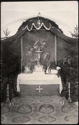 8. Mai 1921 Feldaltar im Sclo�hof zu Isareck