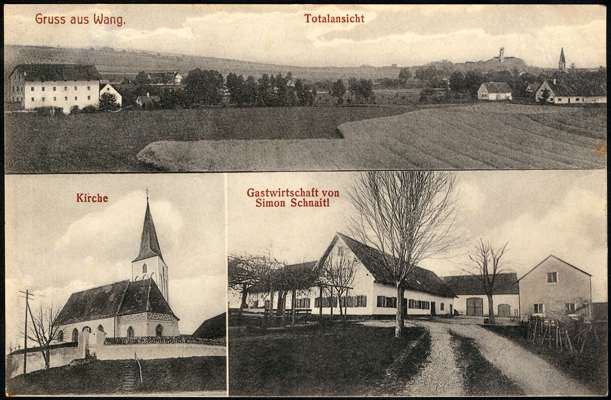 Postkarte Gruss aus Wang - um 1910