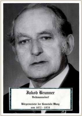 Jakob Brunner, BM der Gemeinde Wang von 1972-1978