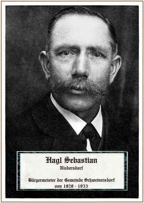Sebastian Hagl, BM der Gemeinde Schweinersdorf von 1920-1933