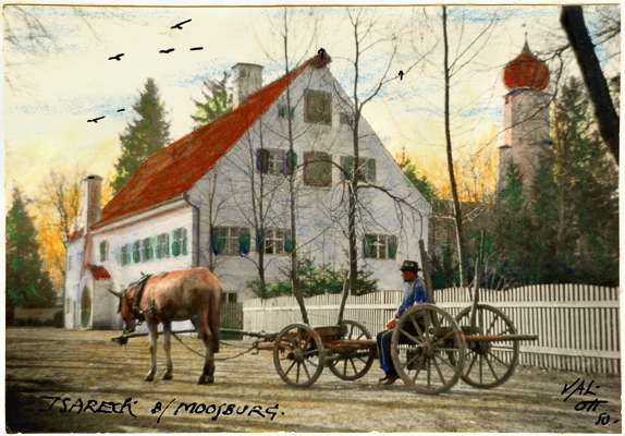Isareck, colorierte s/w Photografie, Val. Ott 1950