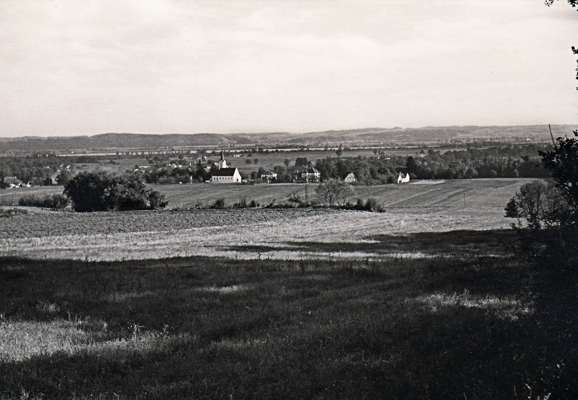 Blick zur Kirche Volkmannsdorf