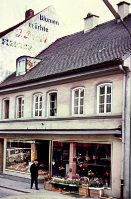 Weingraben Blumenladen der G�rtnerei Beubl - Ende 1970er