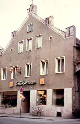 Caf� Kr�nner, Inhaber Franz Schreyer - Ende 1970er