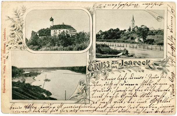 Gruss von Isareck, Postkarte 1898
