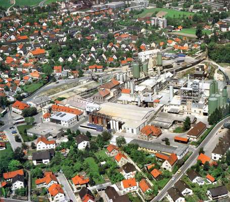 Moosburg S�d Chemie, Luftaufnahme Anfang der 1970er