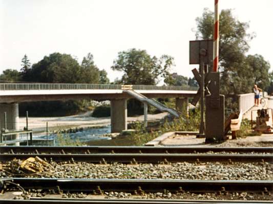 Der alte Bahn�bergang, 1987