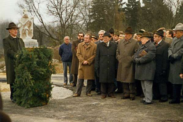 Br�ckeneinweihung, Landrat Schrittenloher (FS) 04.12.1987