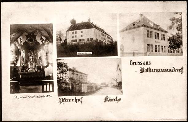 Gruss aus Volkmannsdorf, Postkarte 09.03.1909