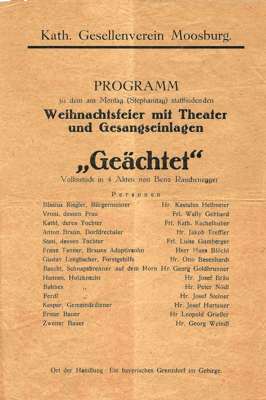 KGV Theater Montag 26. Dezember 1932 „Ge�chtet“