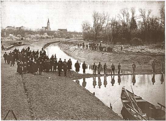 Korrektur Isar und Amper vor Volkmannsdorf, 1907
