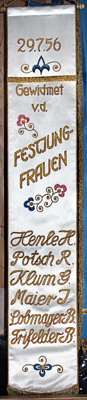 Fahnenband Fahne Krieger u. Soldatenverein Volkmannsdorf