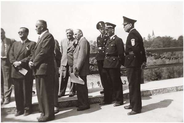 1955 - Einweihung der neuen Br�cke