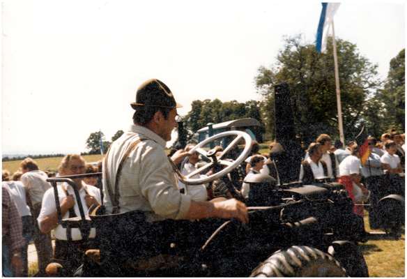 Karl Stangl bei einer Ausfahrt um 1984